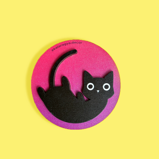 Lazy Cat - Fridge Magnet